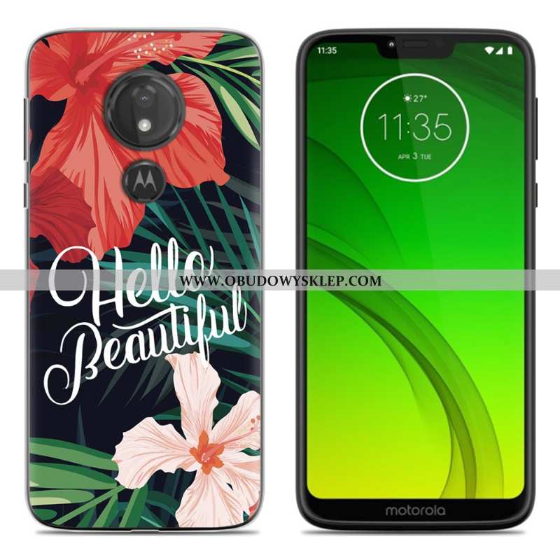 Futerał Moto G7 Play Miękki Telefon Komórkowy, Pokrowce Moto G7 Play Ochraniacz Anti-fall Zielone