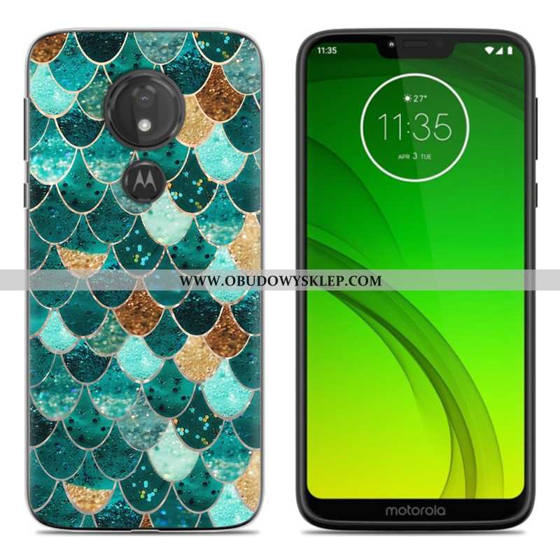 Futerał Moto G7 Play Miękki Telefon Komórkowy, Pokrowce Moto G7 Play Ochraniacz Anti-fall Zielone