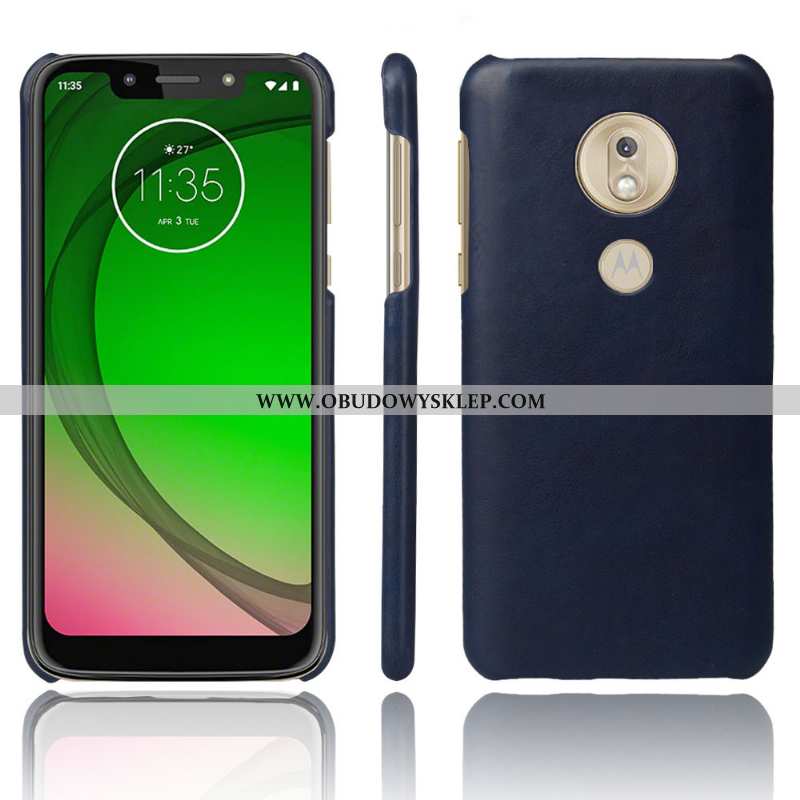 Futerał Moto G7 Play Nubuku Etui Pomarańczowy, Pokrowce Moto G7 Play Vintage Ochraniacz Pomarańczowa