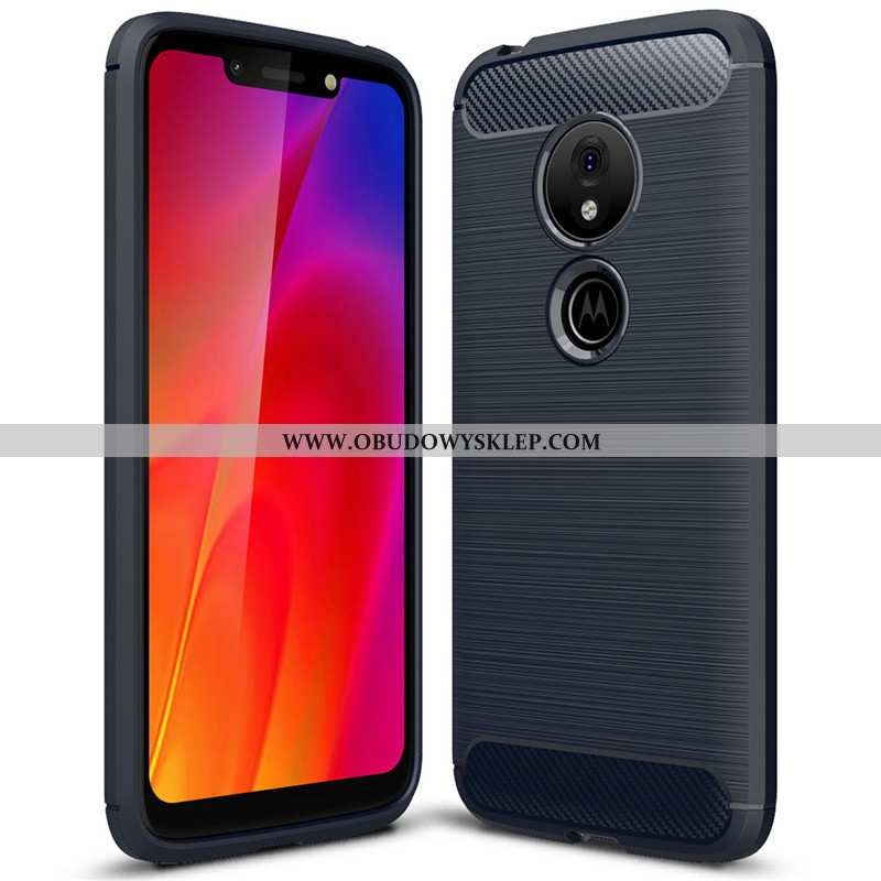 Futerał Moto G7 Power Miękki Włókno, Pokrowce Moto G7 Power Silikonowe Telefon Komórkowy Czarna