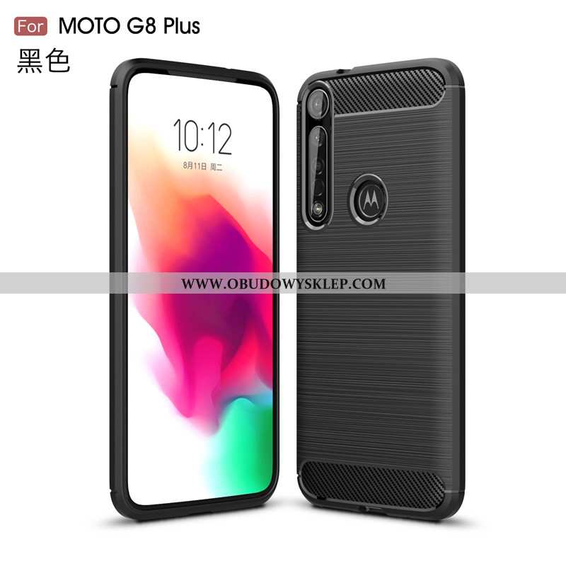 Futerał Moto G8 Plus Ochraniacz Telefon Komórkowy Antypoślizgowe, Pokrowce Moto G8 Plus Miękki Czarn