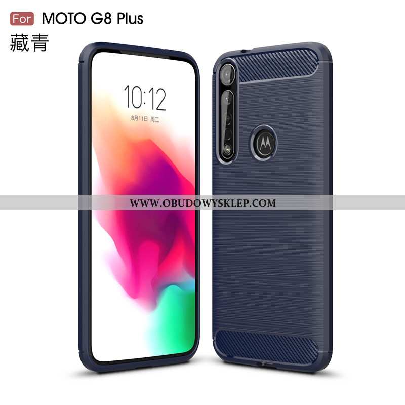 Futerał Moto G8 Plus Ochraniacz Telefon Komórkowy Antypoślizgowe, Pokrowce Moto G8 Plus Miękki Czarn