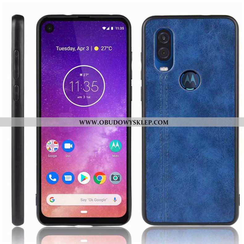 Futerał Motorola One Vision Ochraniacz Telefon Komórkowy Ciemno Niebieski, Pokrowce Motorola One Vis