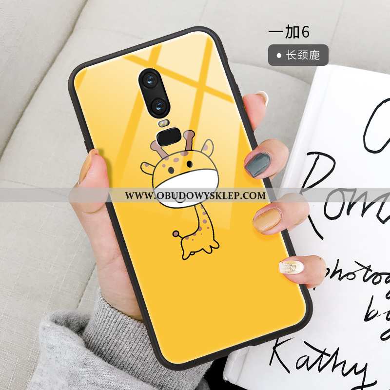 Futerał Oneplus 6 Wiszące Ozdoby Proste Telefon Komórkowy, Pokrowce Oneplus 6 Kreskówka Żółty Żółta