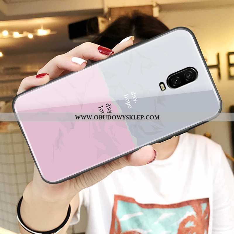 Futerał Oneplus 6t Cienkie Ochraniacz Szkło, Pokrowce Oneplus 6t Miękki Super Rozowa