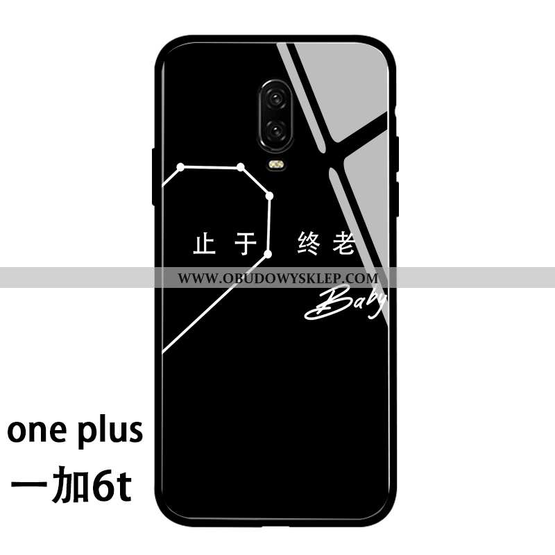 Futerał Oneplus 6t Szkło Biały Lustro, Pokrowce Oneplus 6t Osobowość Zakochani Biała