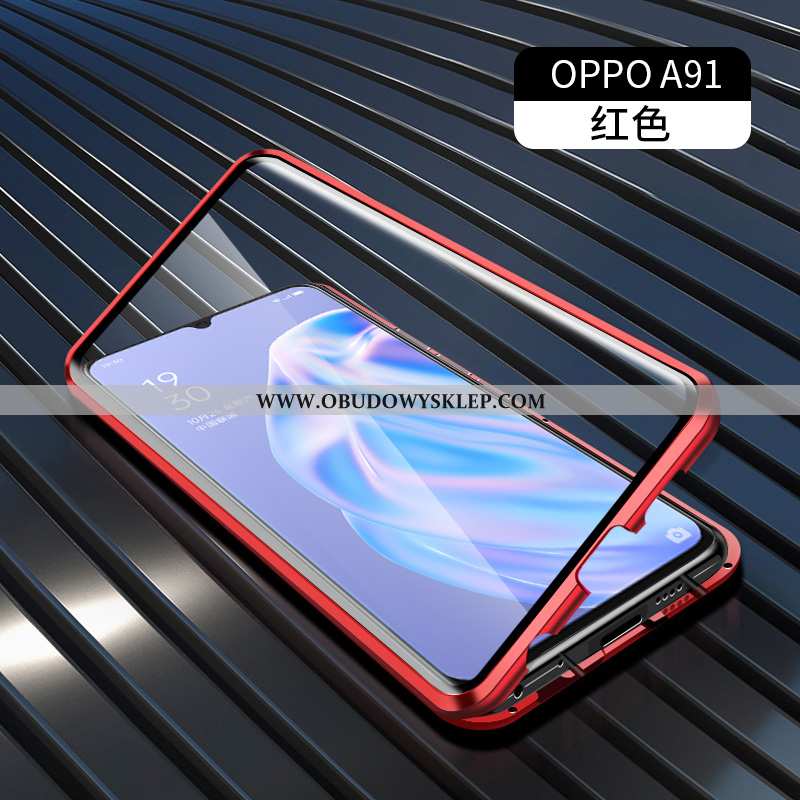 Futerał Oppo A91 Metal All Inclusive, Pokrowce Oppo A91 Ochraniacz Zielony Zielone