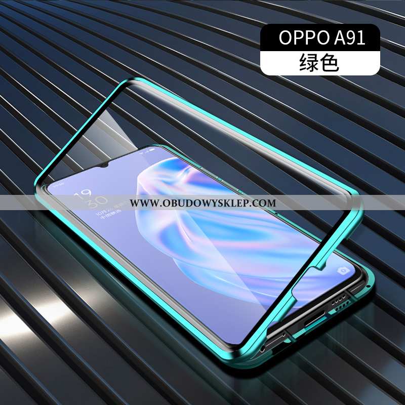 Futerał Oppo A91 Metal All Inclusive, Pokrowce Oppo A91 Ochraniacz Zielony Zielone