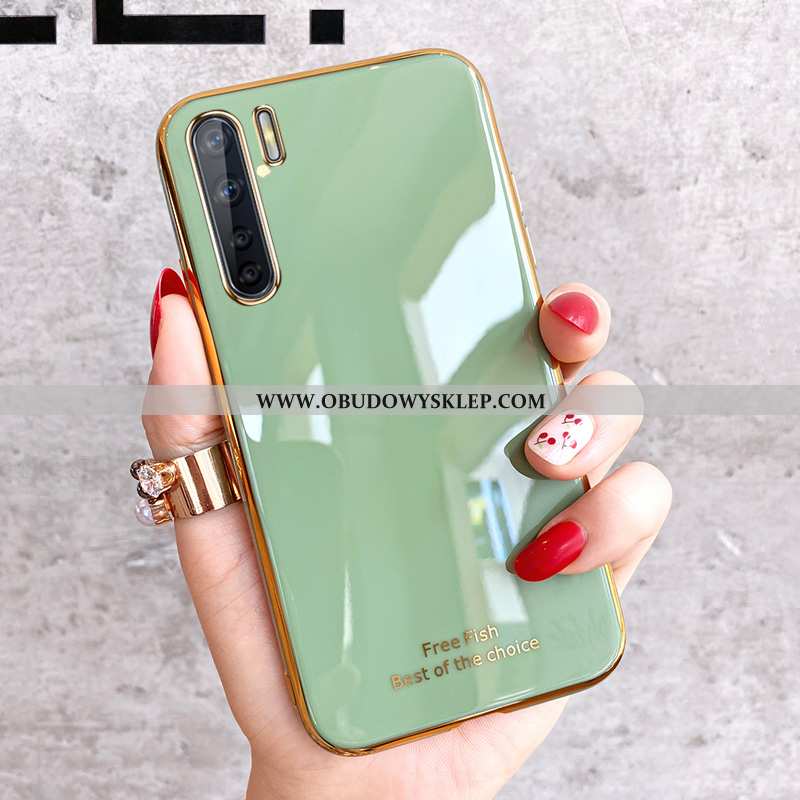 Futerał Oppo A91 Piękny Zielony Silikonowe, Pokrowce Oppo A91 Trendy Anti-fall Zielone