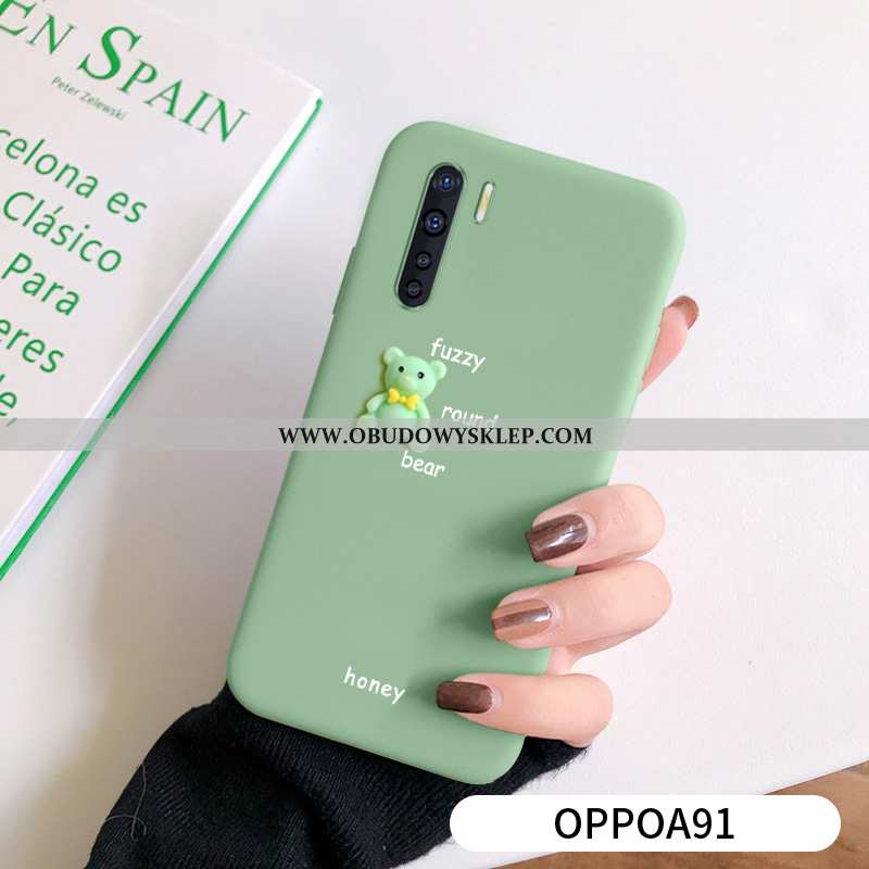 Futerał Oppo A91 Silikonowe Kreatywne Etui, Pokrowce Oppo A91 Ochraniacz Trendy Zielone