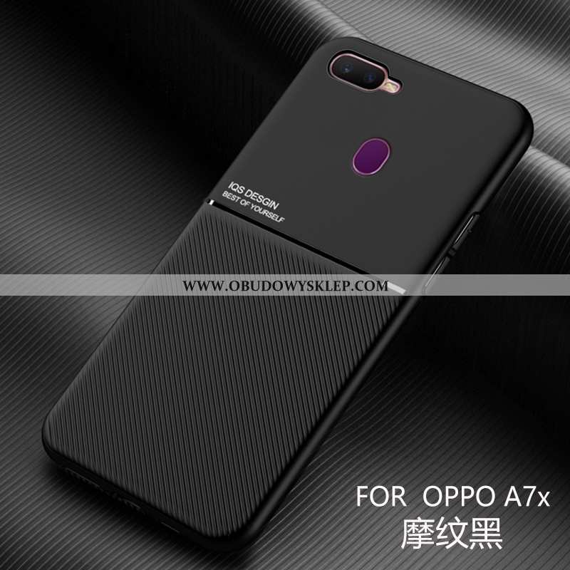 Futerał Oppo Ax7 Trendy Nubuku Telefon Komórkowy, Pokrowce Oppo Ax7 Super Wzór Czarna