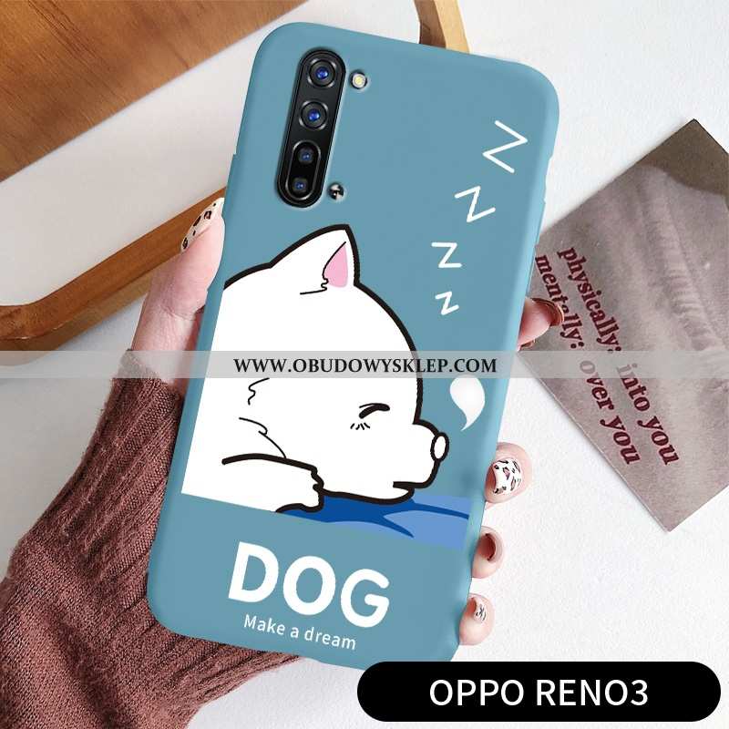 Futerał Oppo Reno 3 Moda Czerwony Netto Proste, Pokrowce Oppo Reno 3 Osobowość Piękny Rozowa