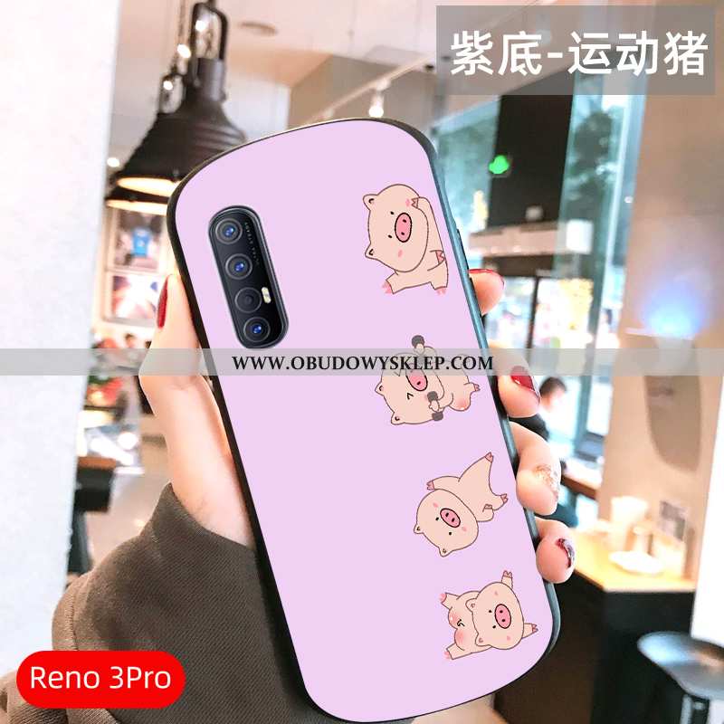 Futerał Oppo Reno 3 Pro Cienkie Łuk Lustro, Pokrowce Oppo Reno 3 Pro Ochraniacz Etui Rozowa