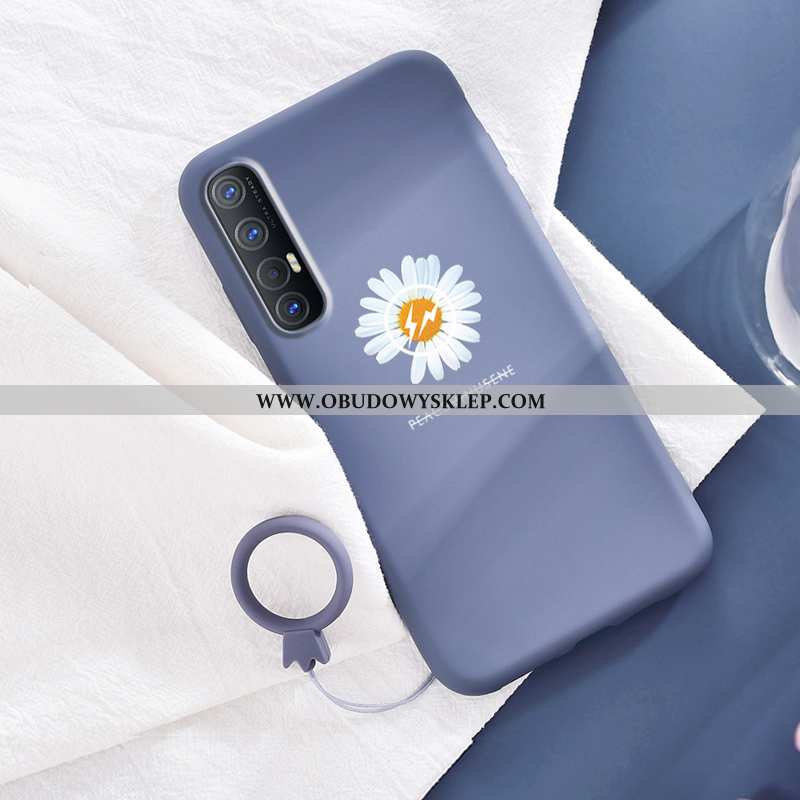 Futerał Oppo Reno 3 Pro Trendy Stokrotka Nowy, Pokrowce Oppo Reno 3 Pro Silikonowe Czarny Czarna