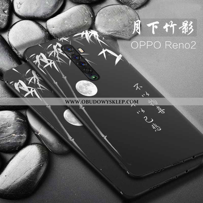 Futerał Oppo Reno2 Nubuku Telefon Komórkowy, Pokrowce Oppo Reno2 Trendy Ochraniacz Czarna