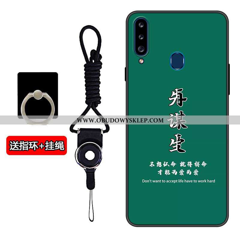 Futerał Samsung Galaxy A20s Piękny Czarny Anti-fall, Pokrowce Samsung Galaxy A20s Trendy Wzór Czarna