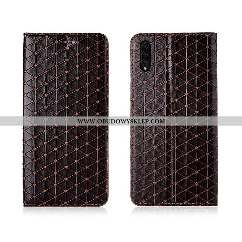 Futerał Samsung Galaxy A30s Prawdziwa Skóra Krata Pokrowce, Pokrowce Samsung Galaxy A30s Trendy Anti