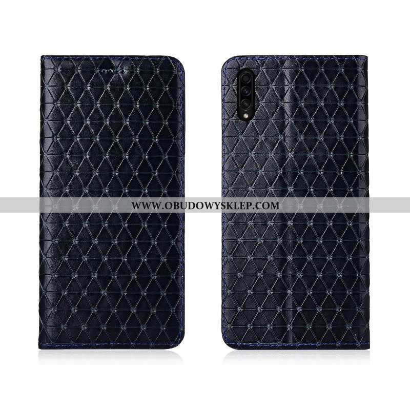 Futerał Samsung Galaxy A30s Prawdziwa Skóra Krata Pokrowce, Pokrowce Samsung Galaxy A30s Trendy Anti