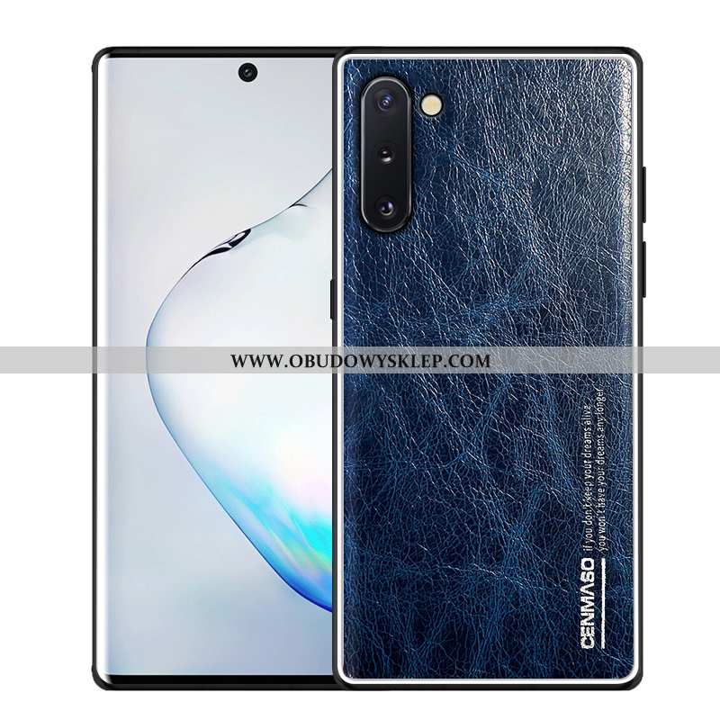 Futerał Samsung Galaxy Note 10 Prawdziwa Skóra Nubuku, Pokrowce Samsung Galaxy Note 10 Skóra Gwiazda