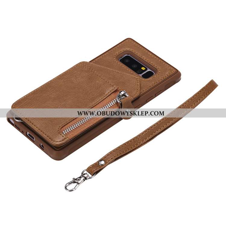 Futerał Samsung Galaxy Note 8 Skórzane Etui Etui, Pokrowce Samsung Galaxy Note 8 Portfel Ciemno Nieb