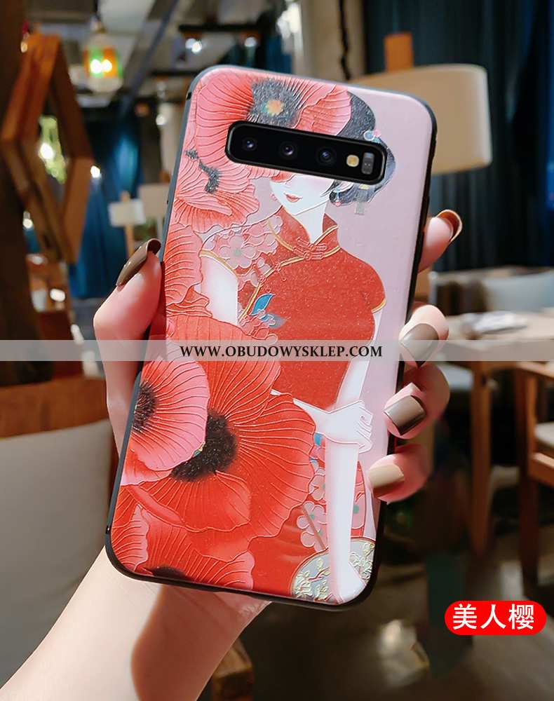 Futerał Samsung Galaxy S10 Silikonowe Etui Relief, Pokrowce Samsung Galaxy S10 Ochraniacz Vintage Cz