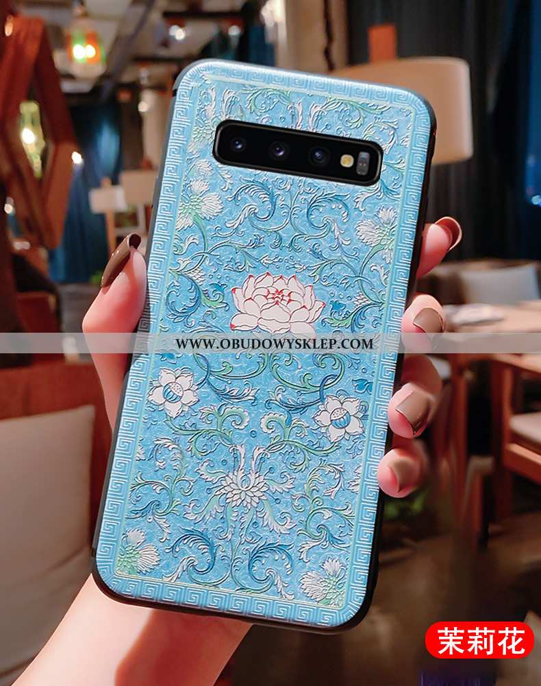 Futerał Samsung Galaxy S10 Silikonowe Etui Relief, Pokrowce Samsung Galaxy S10 Ochraniacz Vintage Cz