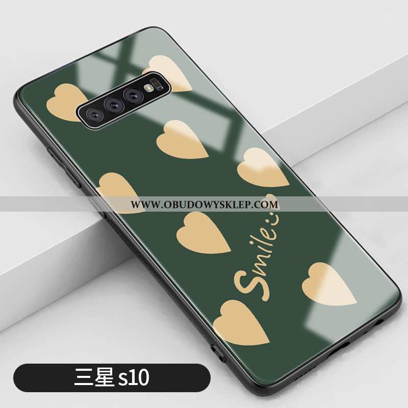 Futerał Samsung Galaxy S10 Szkło Trendy Miłość, Pokrowce Samsung Galaxy S10 Moda Lustro Szara