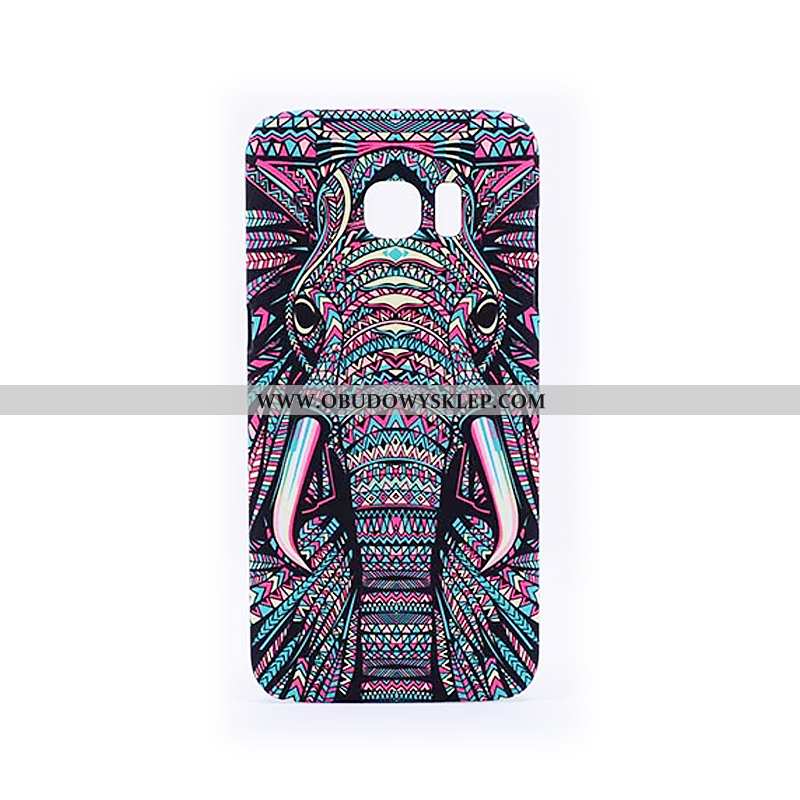 Futerał Samsung Galaxy S6 Edge Relief Czarny Trudno, Pokrowce Samsung Galaxy S6 Edge Trendy Nubuku C