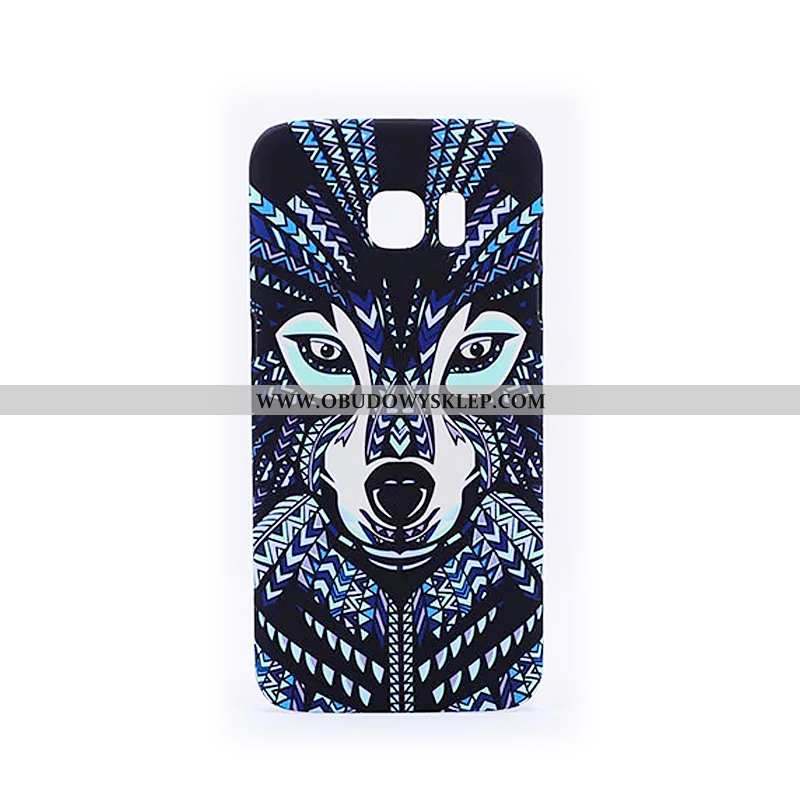 Futerał Samsung Galaxy S6 Edge Relief Czarny Trudno, Pokrowce Samsung Galaxy S6 Edge Trendy Nubuku C