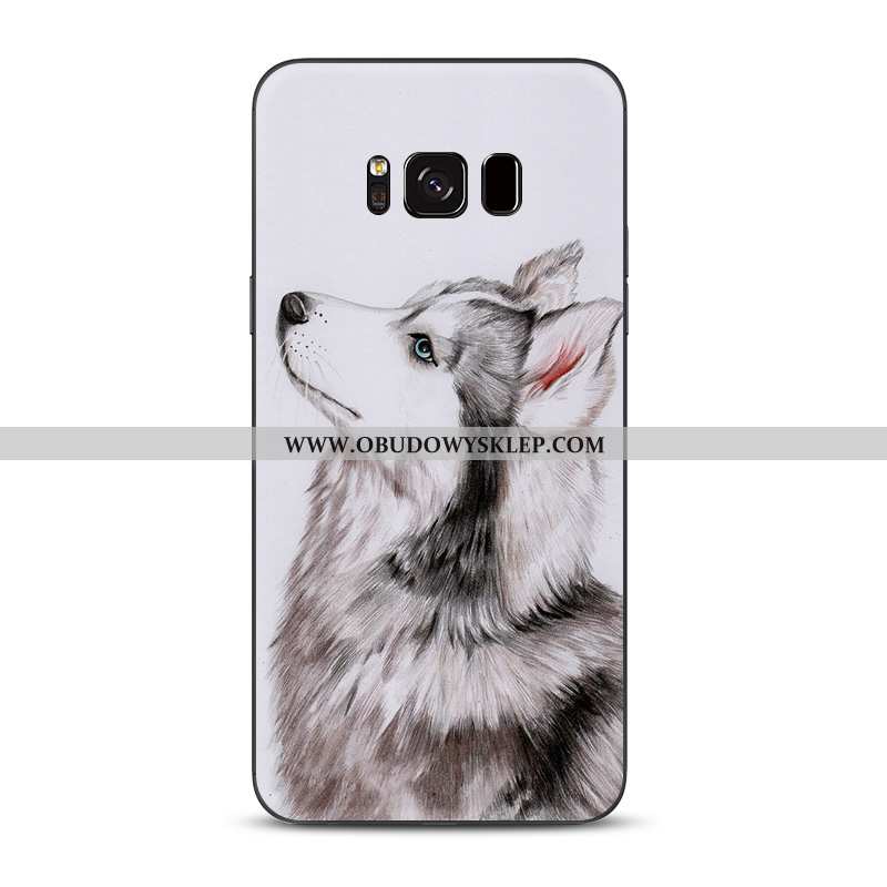 Futerał Samsung Galaxy S8 Piękny Psy Silikonowe, Pokrowce Samsung Galaxy S8 Trendy Piękny Szara