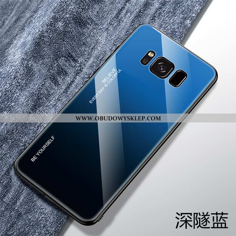 Futerał Samsung Galaxy S8+ Super Etui Kreatywne, Pokrowce Samsung Galaxy S8+ Cienkie Szkło Granatowy