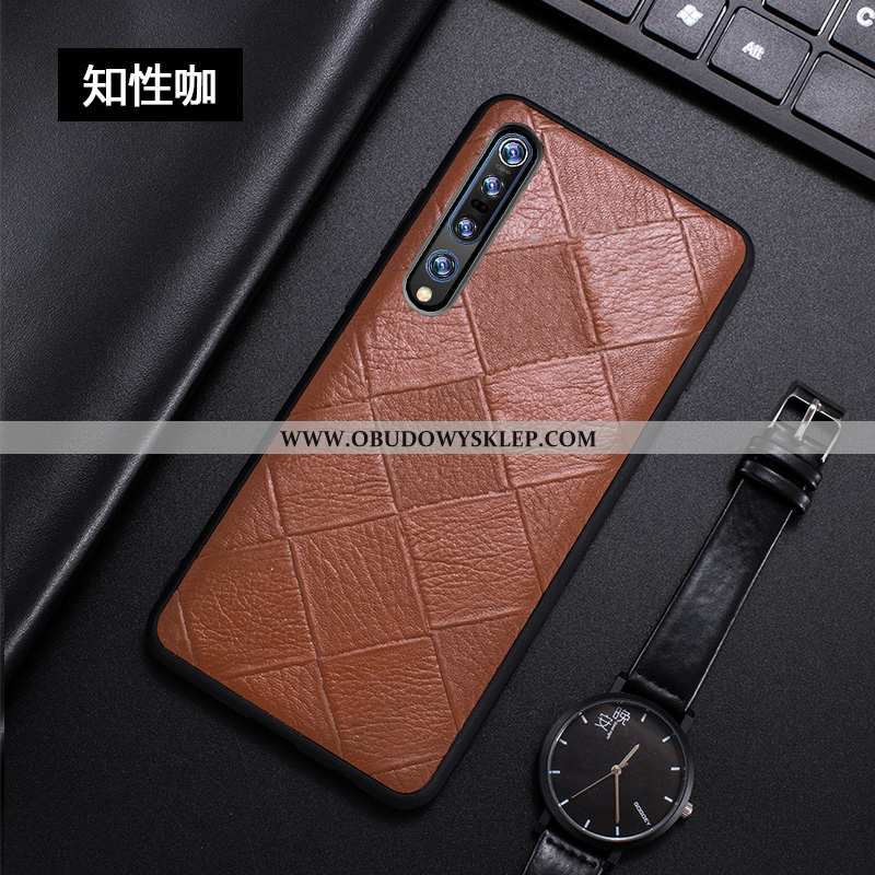 Futerał Xiaomi Mi 10 Pro Skórzane Etui Luksusowy Biznes, Pokrowce Xiaomi Mi 10 Pro Moda Mały Czarna