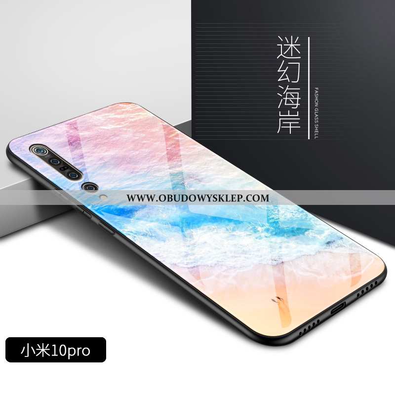 Futerał Xiaomi Mi 10 Pro Szkło Gradient Miękki, Pokrowce Xiaomi Mi 10 Pro Moda Trendy Rozowa