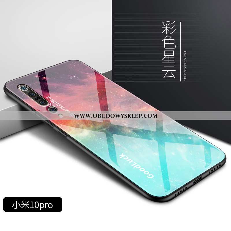 Futerał Xiaomi Mi 10 Pro Szkło Gradient Miękki, Pokrowce Xiaomi Mi 10 Pro Moda Trendy Rozowa