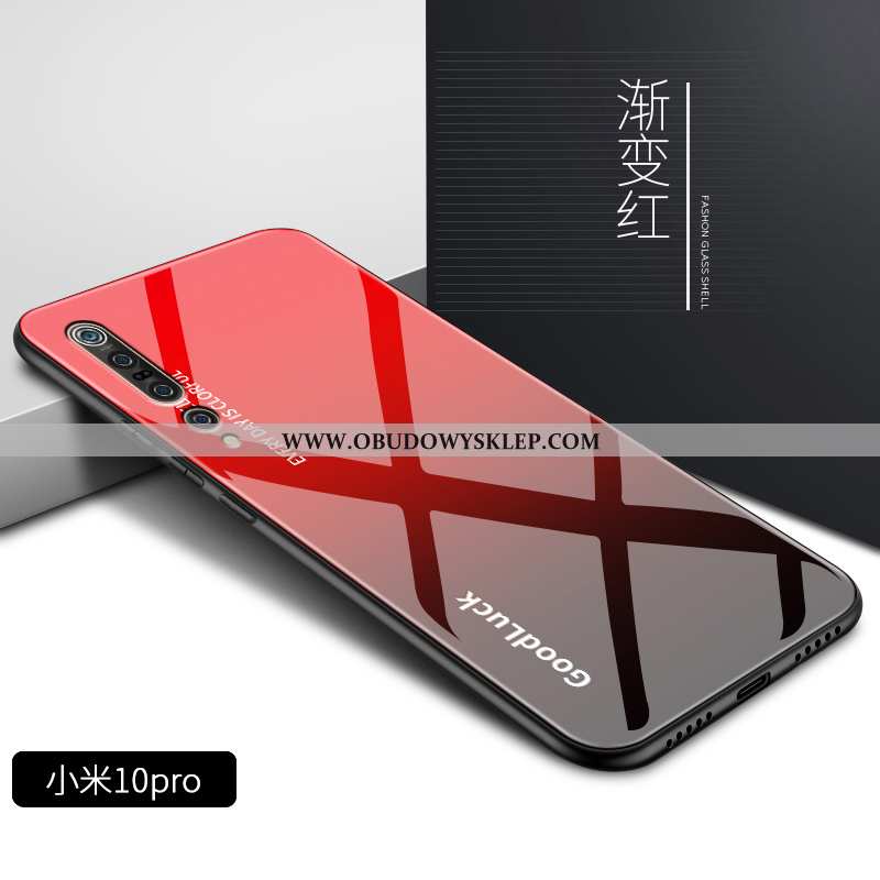 Futerał Xiaomi Mi 10 Pro Szkło Gradient Miękki, Pokrowce Xiaomi Mi 10 Pro Moda Trendy Rozowa