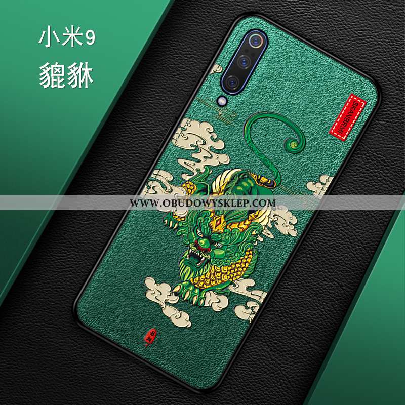 Futerał Xiaomi Mi 9 Miękki Trendy Chiński Styl, Pokrowce Xiaomi Mi 9 Silikonowe Zielony Zielone