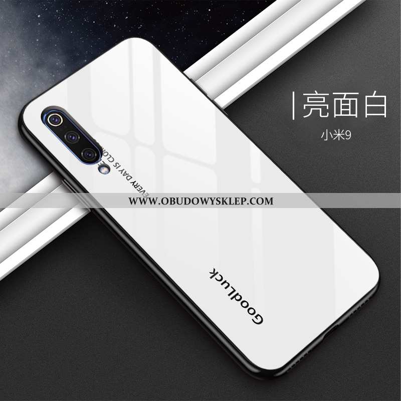 Futerał Xiaomi Mi 9 Osobowość Szkło Lustro, Pokrowce Xiaomi Mi 9 Trendy Ochraniacz Biała