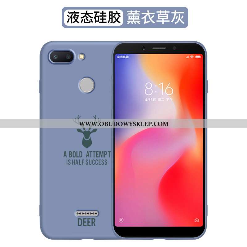 Futerał Xiaomi Redmi 6 Trendy Silikonowe Czerwony, Pokrowce Xiaomi Redmi 6 Super Miękki Czerwona