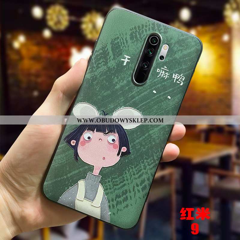 Futerał Xiaomi Redmi 9 Trendy Etui Zielony, Pokrowce Xiaomi Redmi 9 Cienkie Silikonowe Zielone