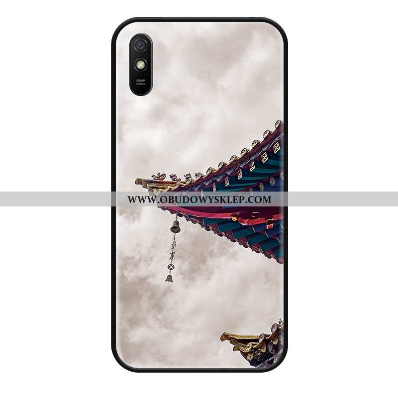 Futerał Xiaomi Redmi 9a Vintage Moda Wiszące Ozdoby, Pokrowce Xiaomi Redmi 9a Trendy Silikonowe Szar