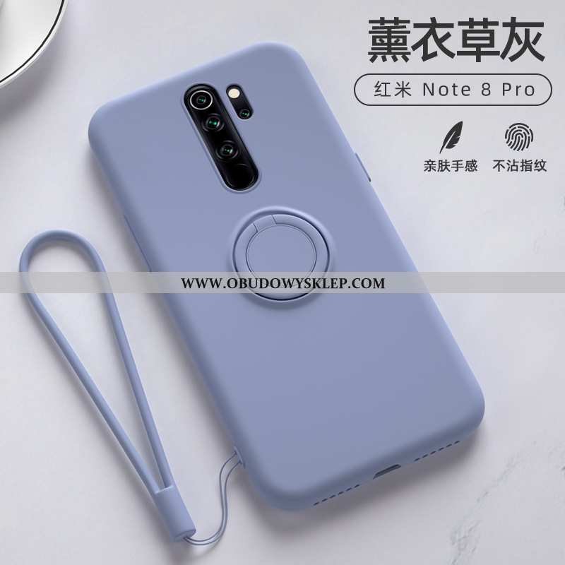 Futerał Xiaomi Redmi Note 8 Pro Trendy Czerwony, Pokrowce Xiaomi Redmi Note 8 Pro Super Ring Szara