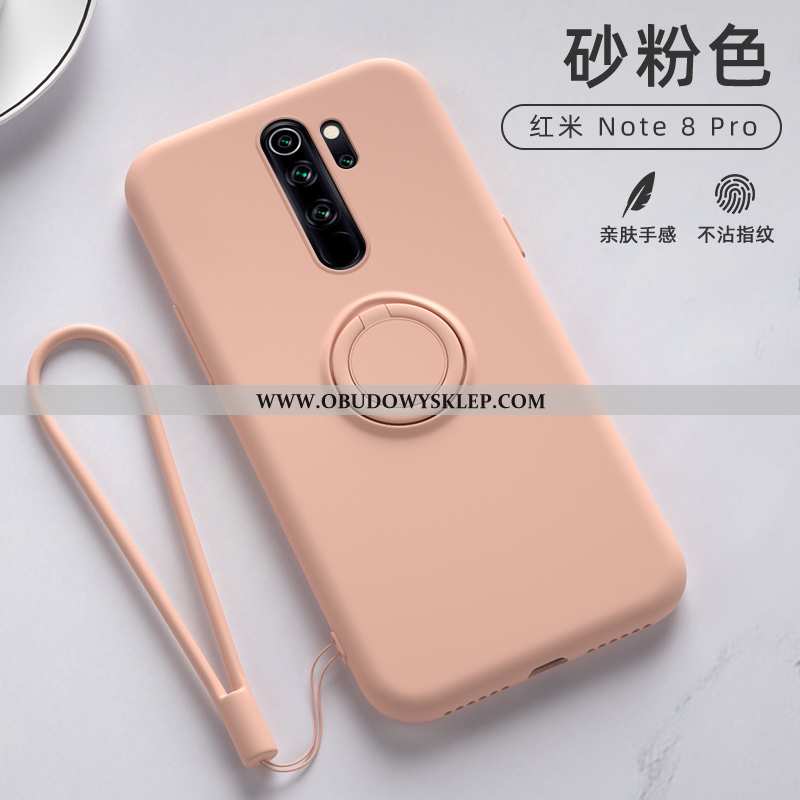 Futerał Xiaomi Redmi Note 8 Pro Trendy Czerwony, Pokrowce Xiaomi Redmi Note 8 Pro Super Ring Szara