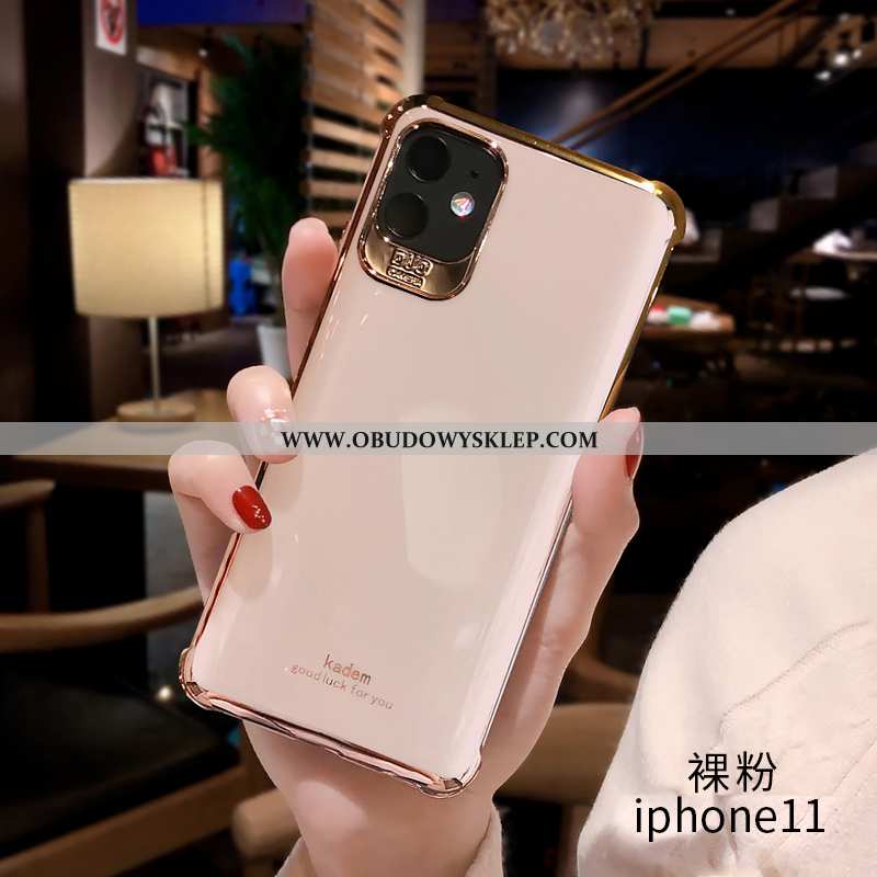 Futerał iPhone 11 Luksusowy Etui Wysoki Koniec, Pokrowce iPhone 11 Osobowość Trendy Rozowa