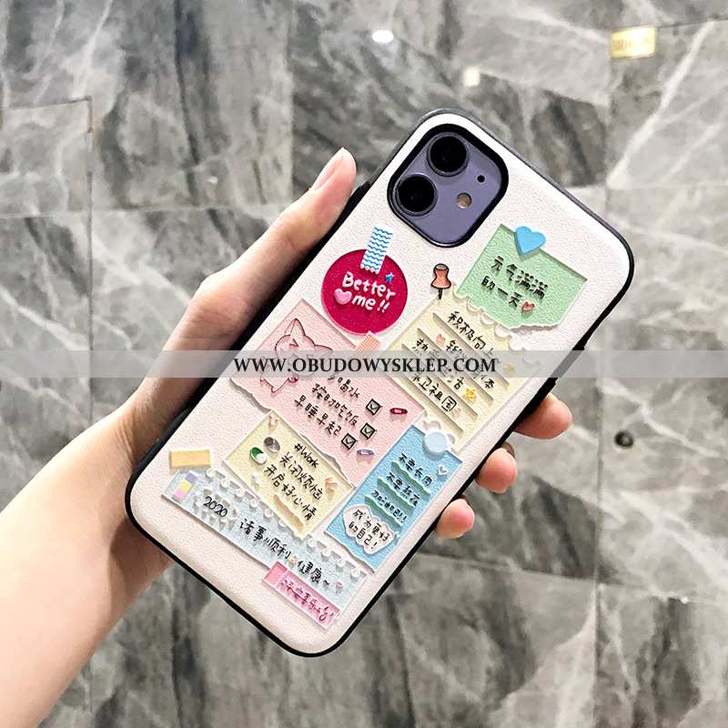 Futerał iPhone 11 Piękny Czarny Telefon Komórkowy, Pokrowce iPhone 11 Relief Czarna