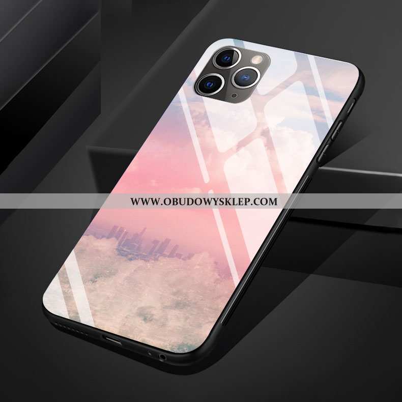 Futerał iPhone 11 Pro Max Ochraniacz Purpurowy Niebieski, Pokrowce iPhone 11 Pro Max Szkło Silikonow