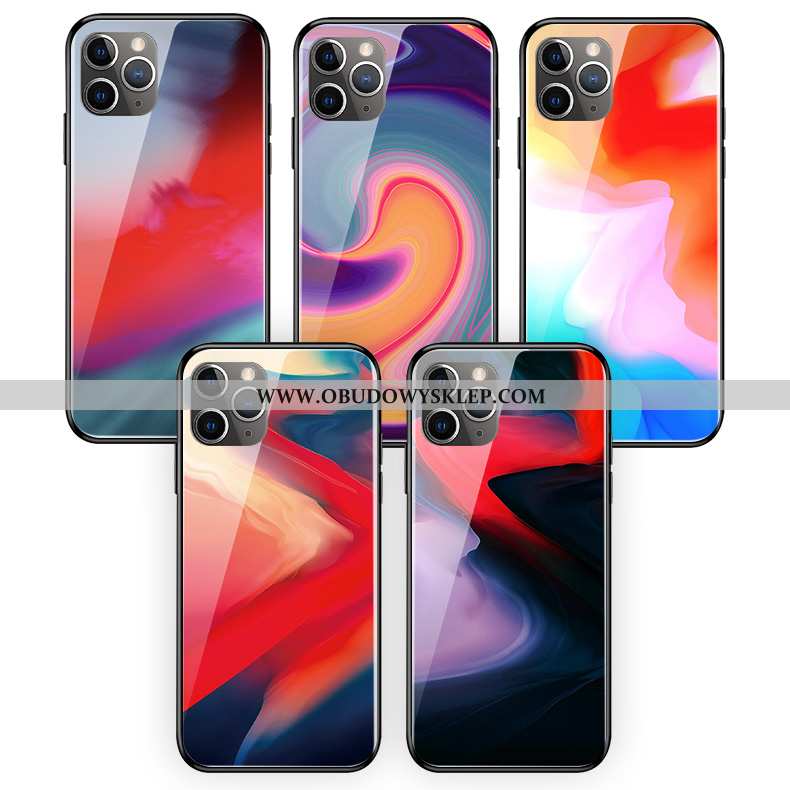 Futerał iPhone 11 Pro Max Szkło Kolor Abstrakcja, Pokrowce iPhone 11 Pro Max Silikonowe Ochraniacz K