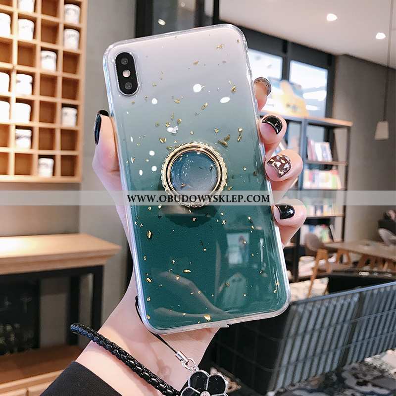 Futerał iPhone Xs Max Miękki Anti-fall Futerał, Pokrowce iPhone Xs Max Silikonowe Zielony Turquoise