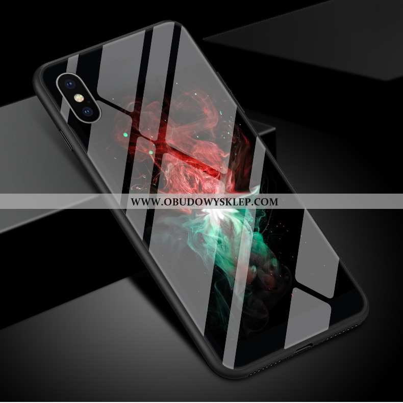 Futerał iPhone Xs Max Osobowość Telefon Komórkowy Trendy, Pokrowce iPhone Xs Max Kreatywne Czarny Cz