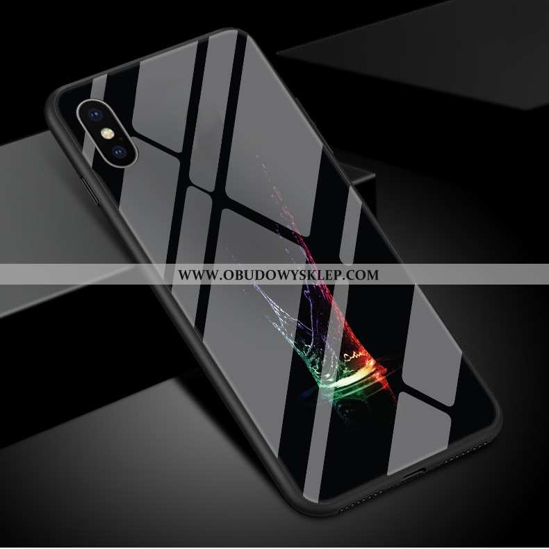 Futerał iPhone Xs Max Osobowość Telefon Komórkowy Trendy, Pokrowce iPhone Xs Max Kreatywne Czarny Cz