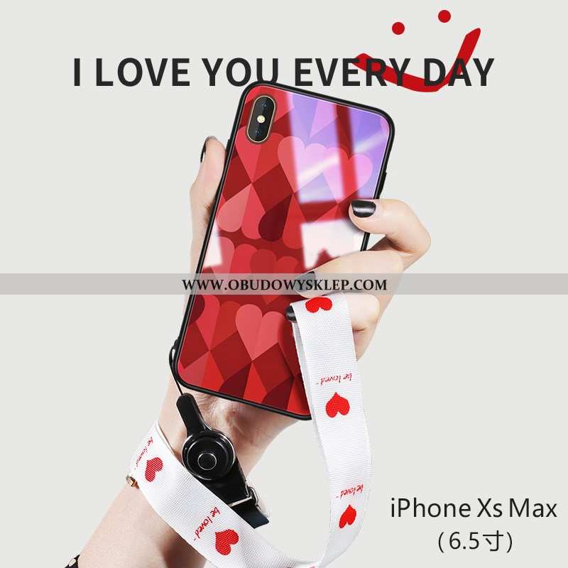 Futerał iPhone Xs Max Szkło Silikonowe Zielony, Pokrowce iPhone Xs Max Trendy Telefon Komórkowy Ziel